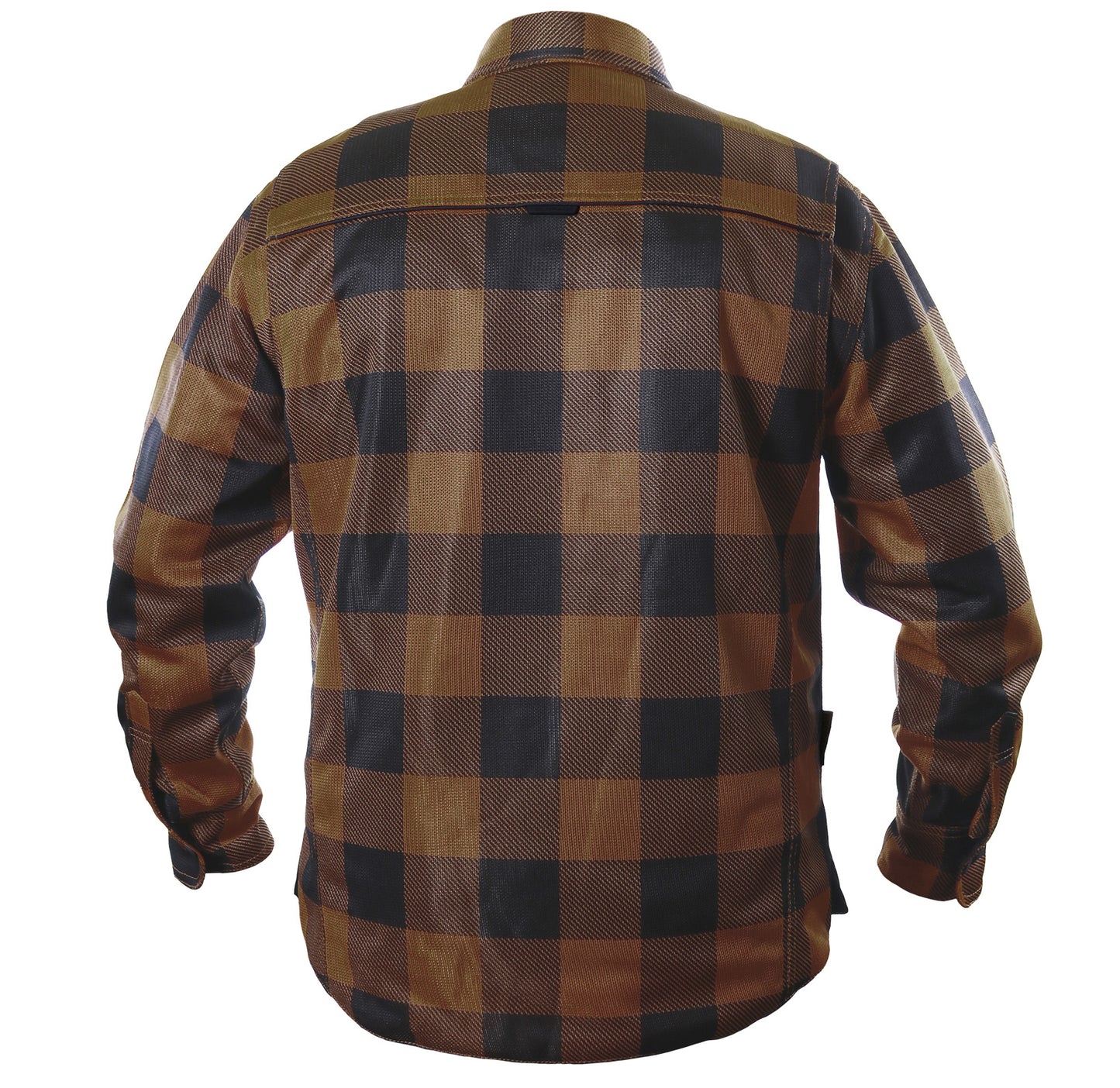Cornell Mesh Moto Shirt - Brown