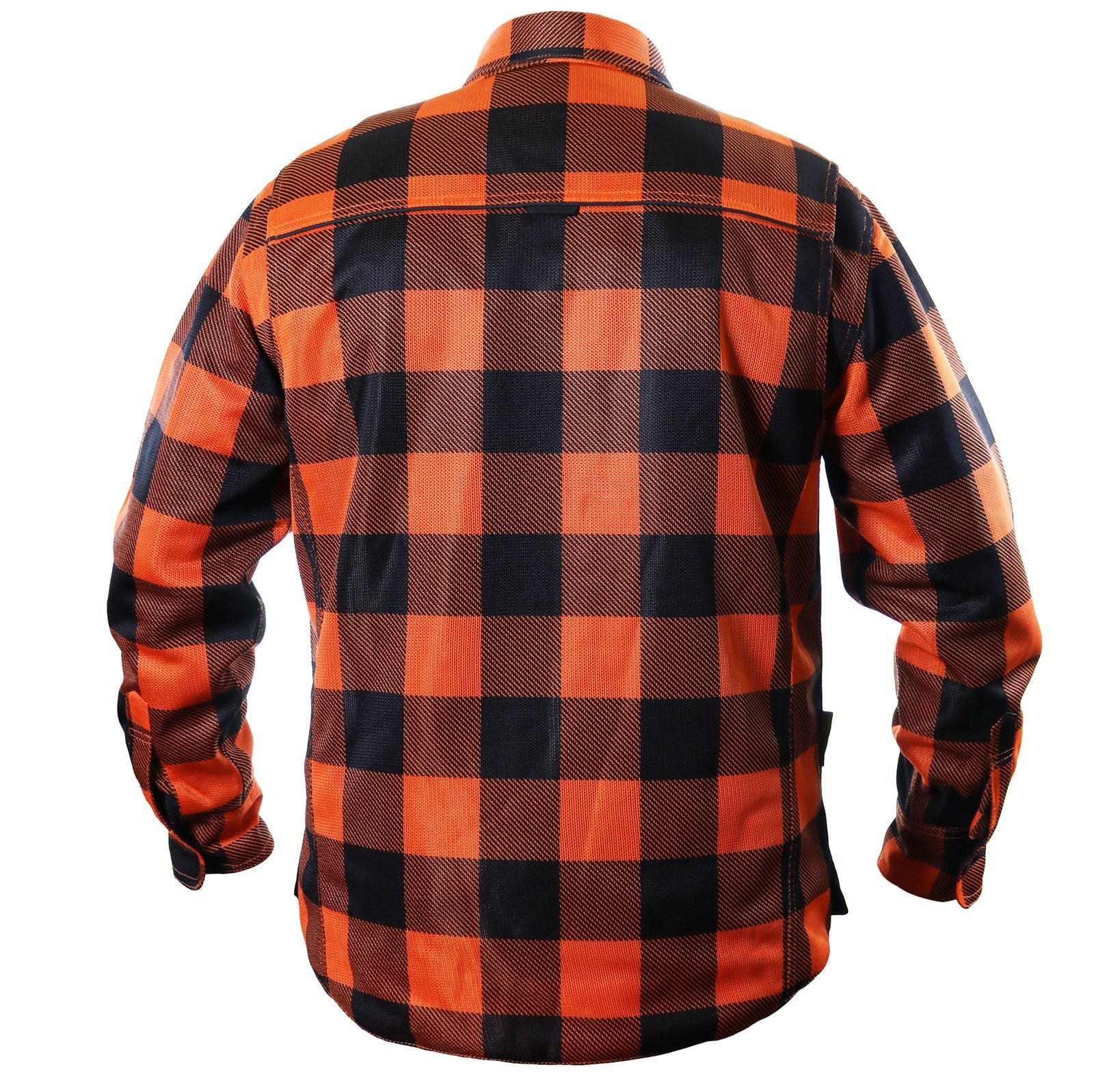 Cornell Mesh Moto Shirt - Orange