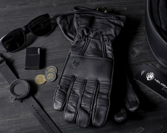Hopper Water Resistant Leather Glove - Black