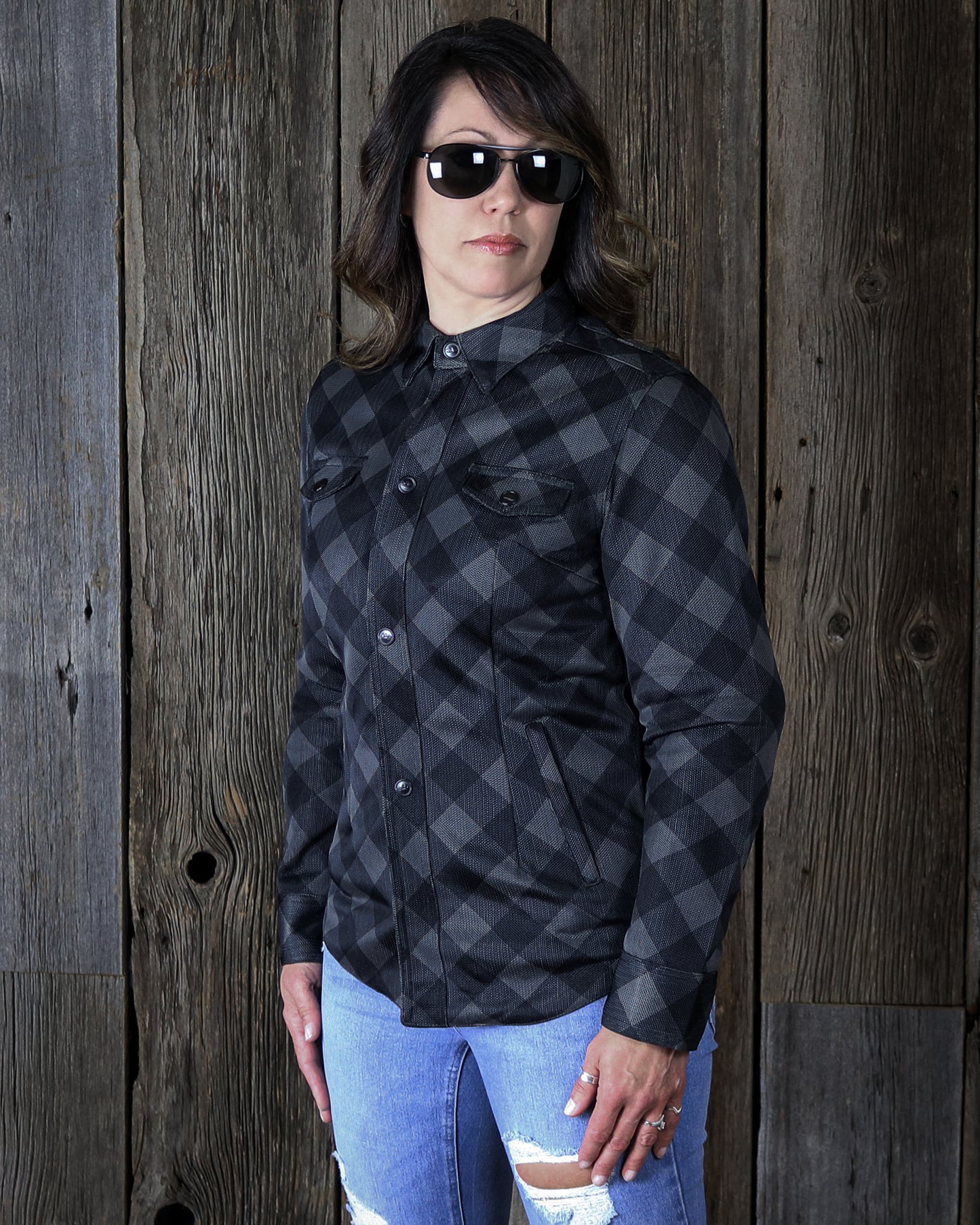 Ryder Mesh Moto Shirt - Black