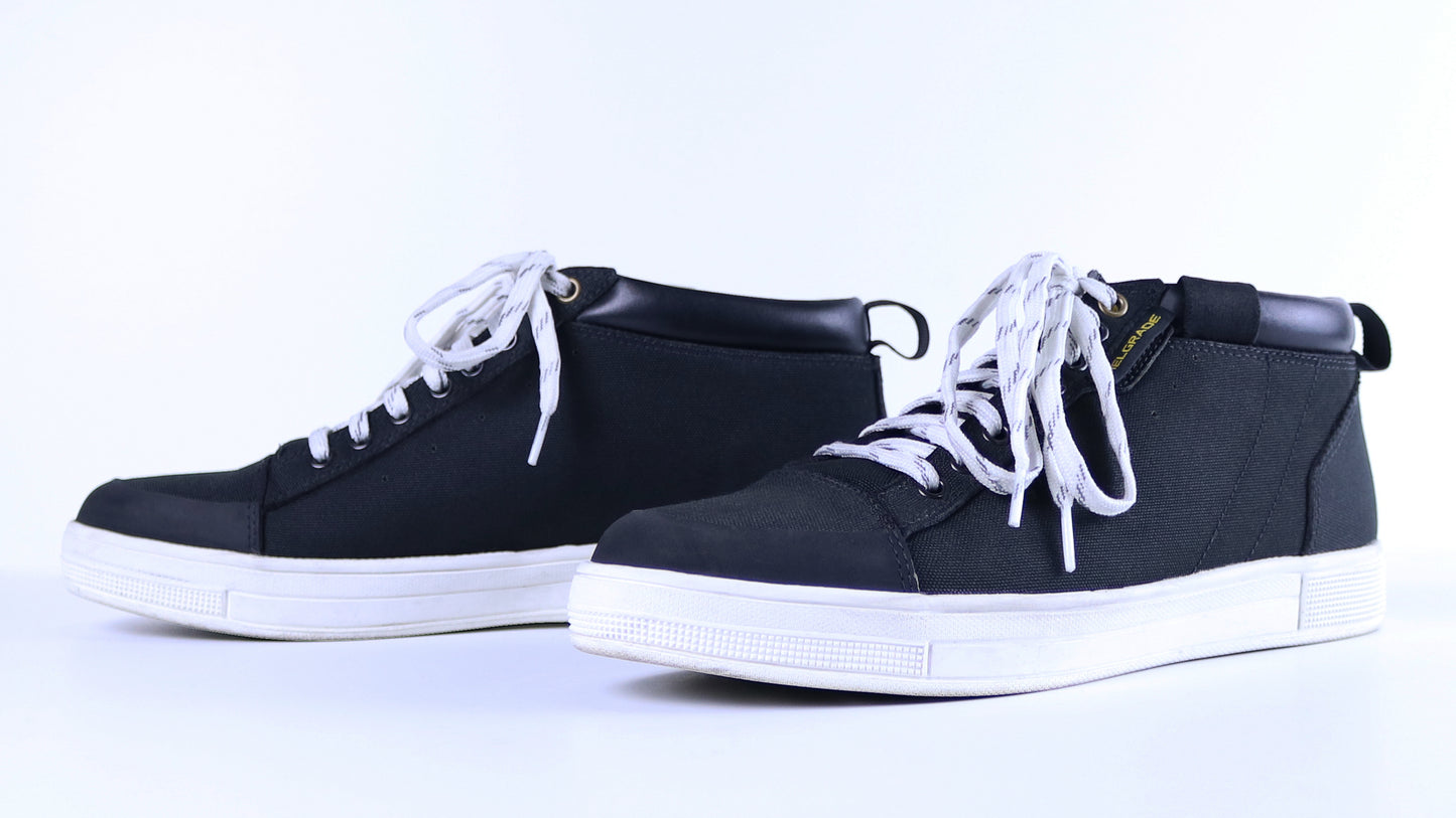 Vedder Mid-Top Canvas Moto Shoe