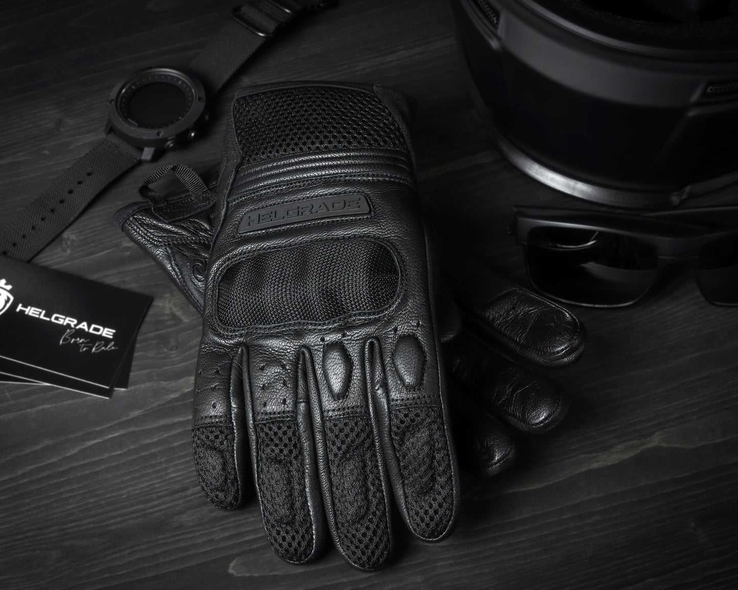 Hendrix Mesh & Leather Gloves