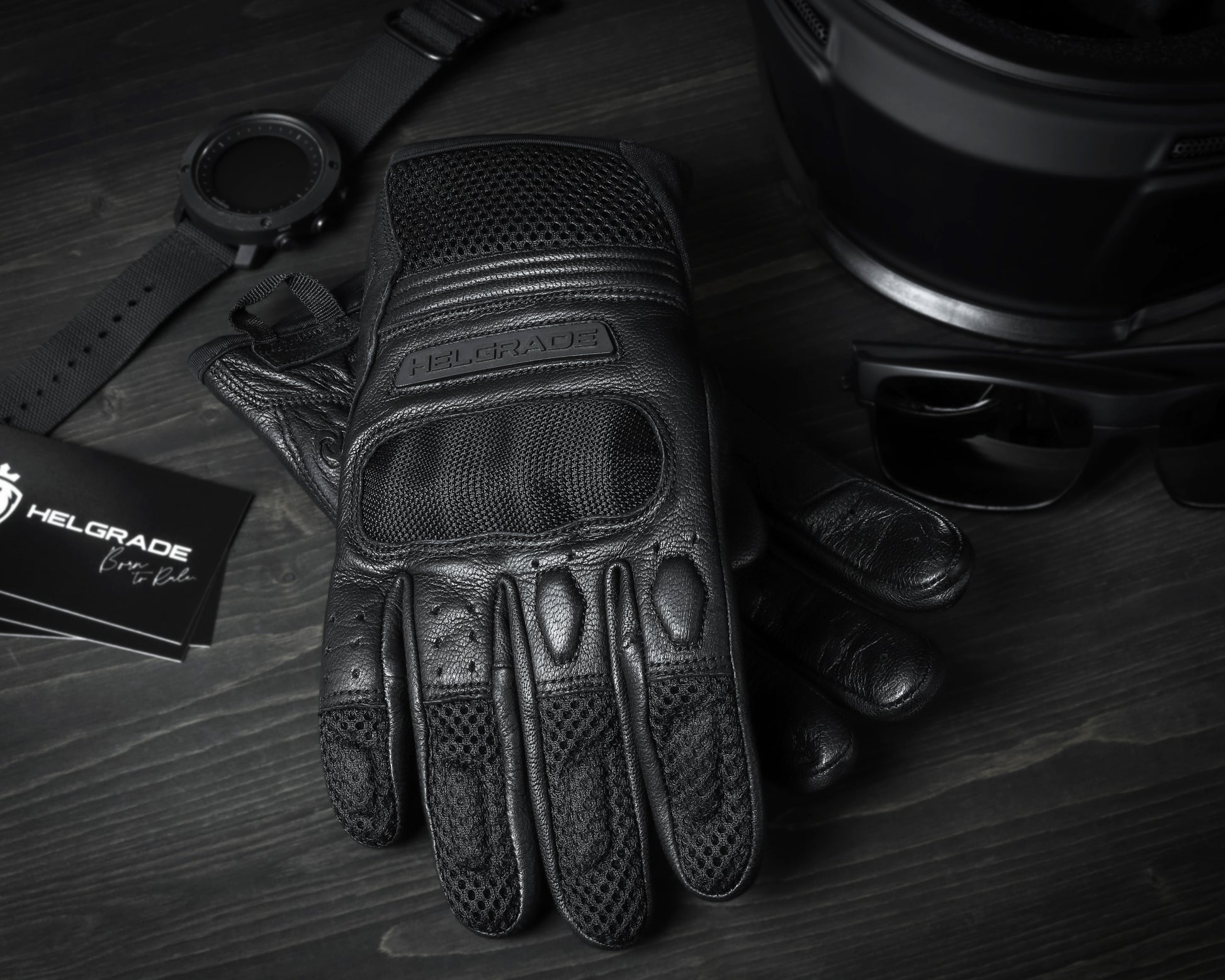 Hendrix Mesh & Leather Gloves